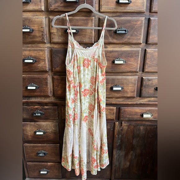 Free People FP Intimately First Date Printed Maxi Slip Dress NWT - Picture 7 of 9